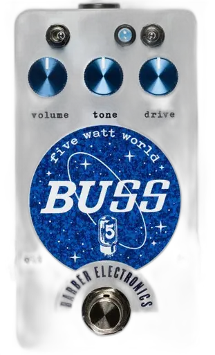 Electronics Five Watt World BUSS Drive Pedal in White