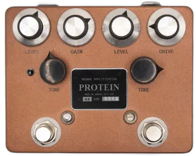 Amplification The Protein V4 Dual Overdrive Pedal in Copper