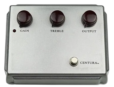 Centura Overdrive Pedal in Raw Metal Finish