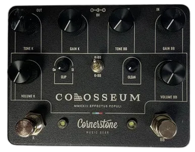 Colosseum Dual Overdrive Pedal in Black