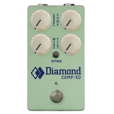 Limited Edition Comp/EQ Optical Compressor and Tilt EQ Pedal in Surf Green