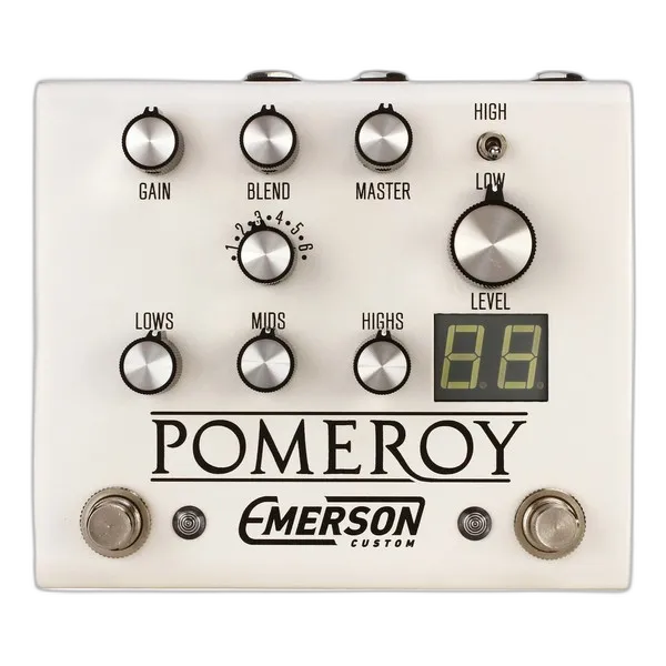 Pomeroy Overdrive, Boost & Distortion Pedal, White