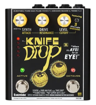 Knife Drop Fuzz Octave Pedal with Monophonic Synth