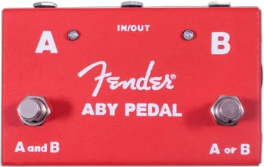 2-Switch ABY Switcher Pedal in Red