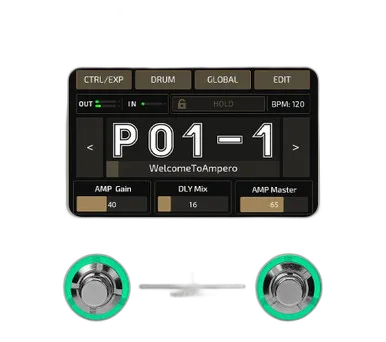 Ampero Mini Multi FX and Amp Modeller Pedal In Vanilla
