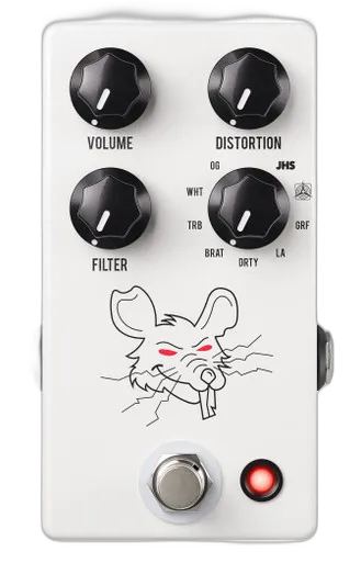 Packrat 9 in 1 Rat Distortion Pedal in White