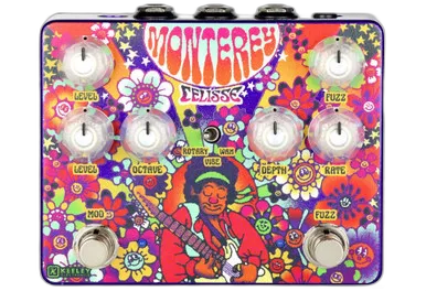 Monterey Limited Edition Fuzz Vibe Rotary Wah Pedal in Celisse Artist
