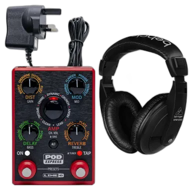 6 POD Express With Behringer Headphones and PSU Bundle