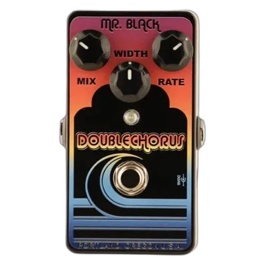 DoubleChorus Diamond Sunset Chorus Pedal in Black
