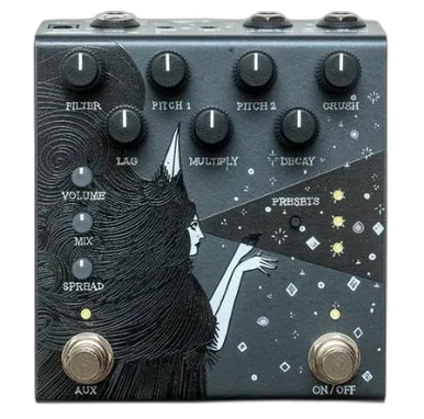 Blood Noise Endeavors Dark Star Stereo Reverb Pedal in Black