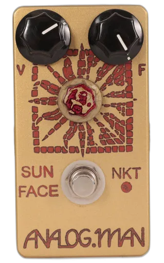 Hand Analogman Sunface Red Dot NKT Fuzz Pedal 728