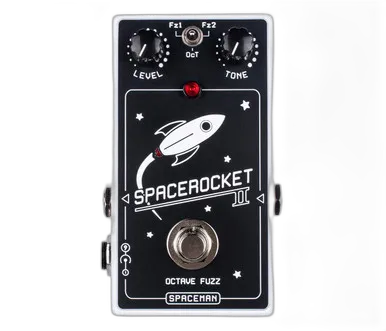 Effects Space Rocket II Octave Fuzz Pedal in White