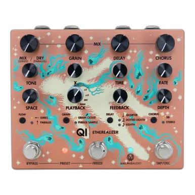 Audio Qi Etherealizer Yvette Young Signature Ambient Pedal in Terracotta