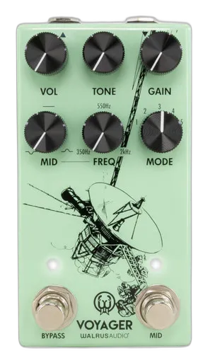 Audio Voyager MKII Preamp Overdrive Pedal in Seafoam