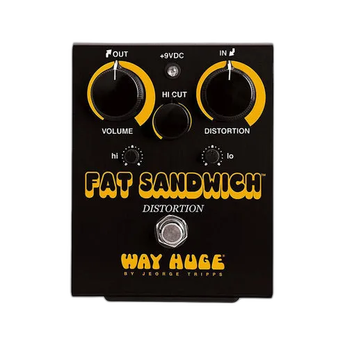 Huge WHE301B Fat Sandwich Distortion Guitar Effects Pedal, Black (Limited Edition)