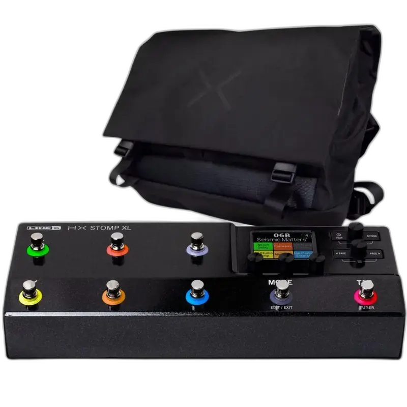 Line 6 HX Stomp XL Effects Pedal & Messenger Bag Bundle